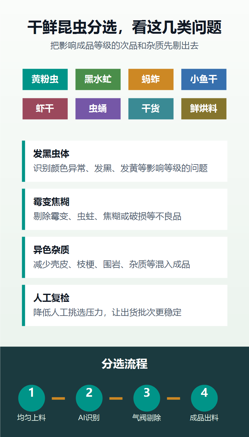 ZLX-600D干鲜昆虫色选机 图文详情2