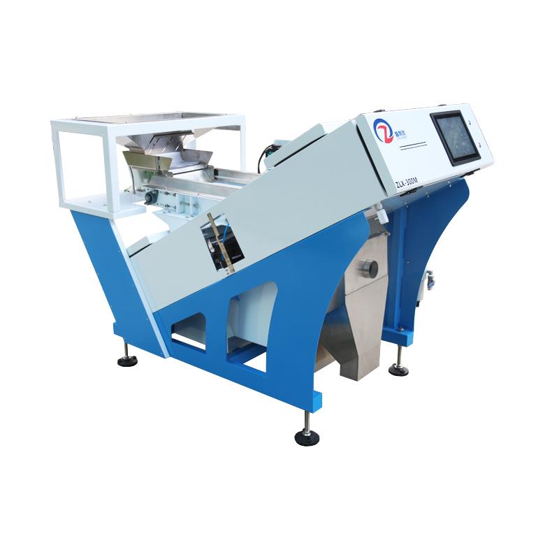 智利效ZLX-300M履带式色选机，适合蒜米和中小型食品加工客户