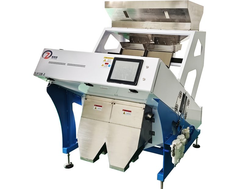 智利效ZLX128-2塑料颗粒滑槽式色选机